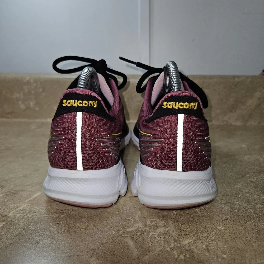 Saucony Ride Shoes Womens‎ Size 8.5 Purple PWRRUN Running Sneakers S10650-18